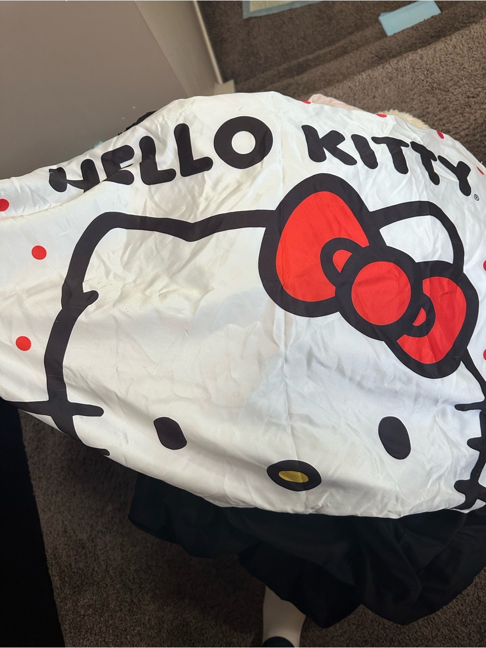 satin hello kitty pillowcase
